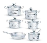 Kitchen King Frying Pan Pots and Pans Cookware Set with Lids Induction Compatible Aluminium Pan Set, Casserole Dishes with lids Oven Proof and Saucepans with Lids Induction PFOA Free (11)