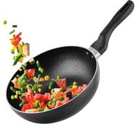 Kitchen King Wok Non Stick Induction Wok Aluminium Classic Non Stick with Induction Oven Safe Wok Deep Stir Fry Pan Wok with Safe Bakelite Handle Premium Cookware (24cm)
