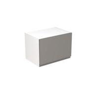 Kitchen Kit Dust Grey Gloss J-Pull Door Wall Mounted Short Bridging Unit Cabinet Handleless Soft Close Flatpack - 500X288mm