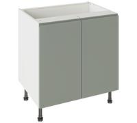 Kitchen Kit Flatpack J-Pull Base Cabinet 800mm - Ultra Matt Sage Green