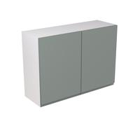 Kitchen Kit Flatpack J-Pull Wall Cabinet 1000mm - Ultra Matt Sage Green