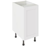 Kitchen Kit Flatpack Shaker Base Cabinet 400mm - Ultra Matt White