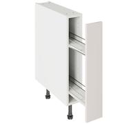 Kitchen Kit Flatpack Shaker Base Cabinet with Pull Out 150mm - Ultra Matt Light Grey