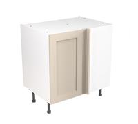 Kitchen Kit Flatpack Shaker Blind Corner Base Cabinet 800mm - Ultra Matt Cashmere