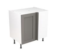Kitchen Kit Flatpack Shaker Blind Corner Base Cabinet 800mm - Ultra Matt Dust Grey