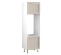 Kitchen Kit Flatpack Shaker Tall Double Oven Housing 600mm - Ultra Matt Light Grey