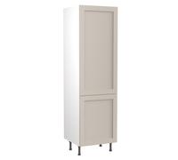 Kitchen Kit Flatpack Shaker Tall Larder Cabinet 600mm - Ultra Matt Light Grey