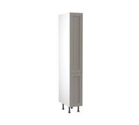 Kitchen Kit Flatpack Shaker Tall Larder Cabinet with Pull Out 300mm - Ultra Matt Dust Grey