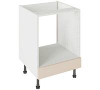 Kitchen Kit Oven Housing Base Unit 600mm W/ Shaker Cabinet Door - Ultra Matt Cashmere
