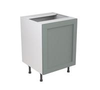 Kitchen Kit Sage Green Matt Shaker Door Sink/hob Base Unit Cabinet Soft Close Drawers Flatpack - 600X870mm