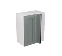 Kitchen Kit Sage Green Matt Shaker Door Wall Mounted Unit Blind Corner Cabinet Soft Close Drawers Flatpack - 600X720mm