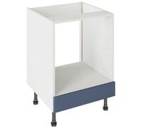 Kitchen Kit Shaker Ultramatt 600 Oven Base Kitchen Cabinet Flatpack - Alby Blue
