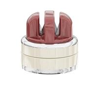 Kitchen Knife Sharpener with Suction Base，Wall-Mounted Kitchen Tool for Knives Scissors Professional Whetstone Sharpening Accessory(2 Pac)(Red)