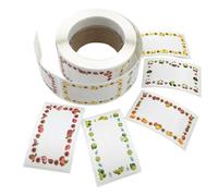 Kitchen Labels - Self Adhesive Blank Removable - Canning Labels - for Canister Freezer Bag Meal Prep Wine Bottle Homemade Jam Oil and Vinegar Bottle