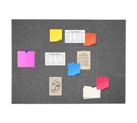 Kitchen Large Office Cork Board Alternative 12 Pack Cork Bulletin Board Tiles Felt Cork Board Vision Board for School Home Kitchen & Office Walls (Grey)