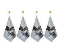 Kitchen Loon Nature Bird Hand Towels with Hanging Loops, Highly Absorbent & Quick Drying Towels for Kitchen Bathroom, Microfiber Cleaning Cloth, Dish Towel, Tea Towel Decorative, Dish Rag(12x12)