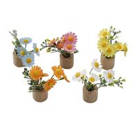 Kitchen Magnets for Refrigerator - Funny Flower Magnets for Fridge,Artificial Cute 5x Mini Potted Daisy Magnetic Decoration for Kitchen House Whiteboard Bulletin Board Lockers
