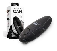 Kitchen Mama Auto 2.0 Electric Can Opener, Marble Black | Refined Blade Opens Almost Any Cans - Automatic, Hands Free, Smooth Edge, Food-Safe, Battery Operated