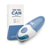 Kitchen Mama Auto 2.0 Electric Can Opener, Morandi Blue | Refined Blade Opens Almost Any Cans - Automatic, Hands Free, Smooth Edge, Food-Safe, Battery Operated