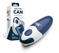 Kitchen Mama Auto 2.0 Electric Can Opener, Navy Blue | Refined Blade Opens Almost Any Cans - Automatic, Hands Free, Smooth Edge, Food-Safe, Battery Operated