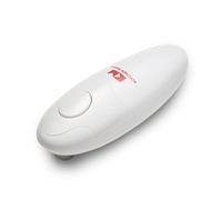 Kitchen Mama Auto Electric Can Opener, White | Automatic, Hands Free, Smooth Edge, Food-Safe, Battery Operated