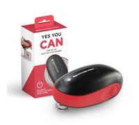 Kitchen Mama One-to-Go Electric Can Opener, Red | One-Touch Operation, Auto Detect Most Can Shapes, Auto-Stop As Task Completes, Smooth Edge, Battery Operated