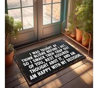 Kitchen Mat - I Was Taught To Think Before Act. With Modern Antifatigue