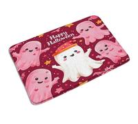 Kitchen Mats Halloween Ghosts Gothic Crow Bat Cartoon Halloween Horror Scary Star, Durable Bathroom Mat Decorative Entrance Rug 40X60Cm For Patio Hall Home