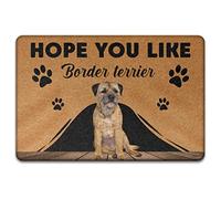 Kitchen Mats Resist Dirt Bathroom Mats Utility Entrance Door Mats Welcome Mat For Living Room Doorstep Bathroom 40X60cm Border Terrier, For Dog Lovers Gift