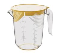 Kitchen Measuring Jug, 1 Litre Measuring Jugs with Lids, Transparent Measuring Jug, Multi-use Fat Separator Jug with Filter, Measuring Scales for Kitchen Food Baking Preparation, Water or Gravy