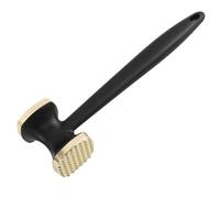 Kitchen Meat Tenderizer Hammer Heavy Duty Manual Mallet Tool Golden, Dual-Sided Meat Hammer for Steak Chicken Fish, Multi-Purpose Food Pounding Tool with Ergonomic Handle for Home Cooking