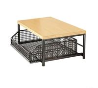 Kitchen Microwave Cart with Bottom Storage Basket Organiser, Solid MDF Wood Boards and Metal Frame Shelf Stand for Cooking Tools and Pots, Rolling Mobile with Lockable Wheels for Secure Use(black)