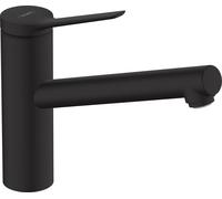 Kitchen Mixer Tap Hansgrohe Zesis M33 150, 1 spray, low pressure Black Mat 74806670