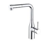 Kitchen Mixer tap Pull Out Spray,hot and Cold Single Lever Copper 2 Modes,Sprayer for Sink,Faucet-Chrome(OneSize)