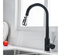 Kitchen Mixer Tap, Pull Out Spray, Stainless Steel, Hot & Cold Water, 360° Swivel, Dual Mode for Kitchen Sink