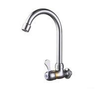 Kitchen Mixer Taps Single Handle Cold Only - Sturdy Iron Wall Mounted Sink Faucet with Soft Bubble Aerator for Bars and Toilets