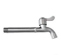 Kitchen Mixer Taps Stainless Steel Single Handle Faucet Extended Spout Design High Temperature Resistant for Sink Modern Style(Net Mouth 20cm)
