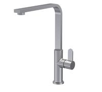 Balterley Chara Kitchen Mono Mixer Tap With Single Lever Handle, Curved Swivel Spout - Brushed Nickel Finish