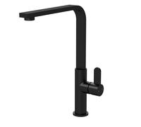 Kitchen Mono Mixer Tap with 1 Lever Handle, 302mm - Matt Black