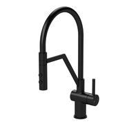 Kitchen Mono Mixer Tap with 1 Lever Handle, 436mm - Matt Black