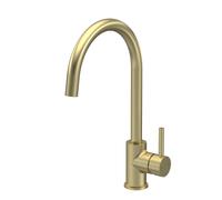 Kitchen Mono Mixer Tap with 1 Lever Handle Brushed Brass 436mm Balterley Bronze One Size