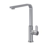 Kitchen Mono Mixer Tap with 1 Lever Handle Brushed Nickel 302mm Balterley Metallics One Size