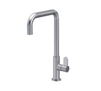 Kitchen Mono Mixer Tap with 1 Lever Handle Brushed Nickel 361mm Balterley Metallics One Size