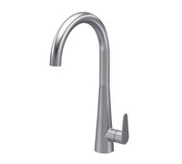 Kitchen Mono Mixer Tap with 1 Lever Handle Brushed Nickel 398mm Balterley Metallics One Size