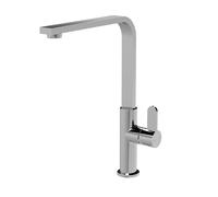 Kitchen Mono Mixer Tap with 1 Lever Handle Chrome 302mm Balterley Silver One Size