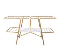 KITCHEN MOVE BAT-WD-10B Multifunctional Folding Clothes Dryer 20 m Nairobi Colour, Plastic, Wood and White, 165 x 61.5 x 110 cm