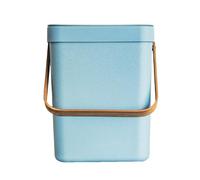 KITCHEN MOVE BODEN Plastic Table Bin 5L Blue with Bamboo Handle