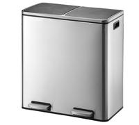KITCHEN MOVE MAJOR Kitchen Bin with Pedal Separation Large Capacity 60L (2x30L) Stainless Steel