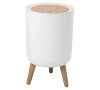 KITCHEN MOVE MALMO Touch 7L Pedestal Bin Wood Colour