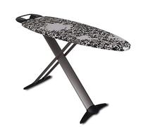 KITCHEN MOVE Tiffany Folding Aluminium Board 130 x 47 cm Height 93 cm Rest and Steam Ironing Station, Black, 130x47 H100cm